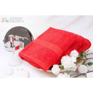XPOSE ® Froté ručník VERONA - červená 50x90 cm