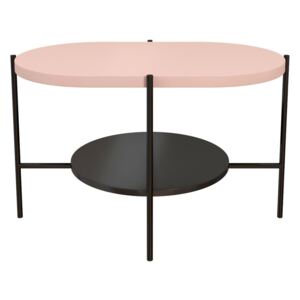Dancan Konferenční stolek GLADYS, černý / růžový