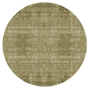 Zelený bavlnený koberec PT LIVING Washed, Ø 150 cm