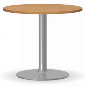 Konferenčný stolík ZEUS II, 500x600 mm, buk, chrómovaná konštrukcia
