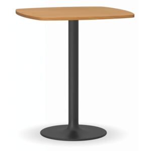 Konferenčný stolík FILIP II, 660x660 mm, čierna konštrukcia, doska breza