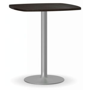 Konferenčný stolík FILIP II, 660x660 mm, sivá konštrukcia, doska wenge