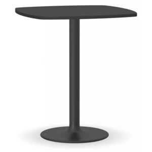 Konferenčný stolík FILIP II, 660x660 mm, čierna konštrukcia, doska antracit