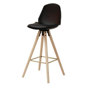 Dizajnová barová stolička Nerea, čierna