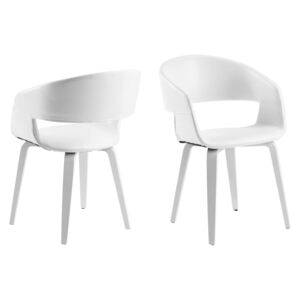 Dizajnová stolička Nere, biela