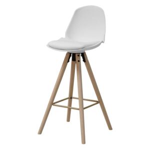 Dizajnová barová stolička Nerea, biela