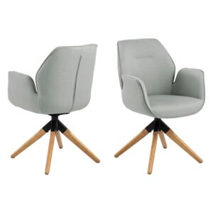 Dizajnová stolička Ariella sivá - prírodná
