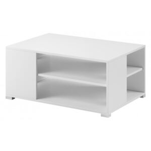 Konferenčný stolík Simple (biela, biela mat)