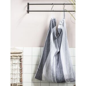 Textilné vrece na špinavú bielizeň Grey Stripes