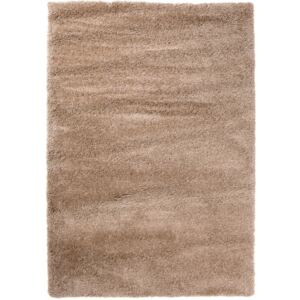 Kusový koberec Shaggy vlas 50 mm svetlo hnedý 140x190, Velikosti 140x190cm