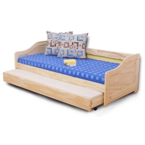 Rozkladacia posteľ 90 cm Laila (masív, s dvomi roštami). Vlastná spoľahlivá doprava až k Vám domov