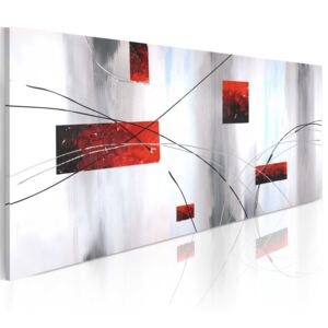 Bimago Ručne maľovaný obraz - Geometric expression 100x40 cm
