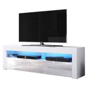 TV stolík/skrinka Mex (biela matná + biely lesk). Vlastná spoľahlivá doprava až k Vám domov