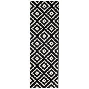 Kusový koberec Remund čierny atyp 70x150, Velikosti 70x150cm