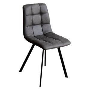 OVN stolička IDN 4094 šedá mikrovlákno / čierna