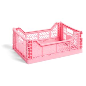 HAY Úložný box Crate M, light pink