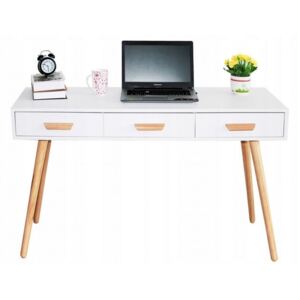Goodhome Písací stôl, biela, WYJ-039