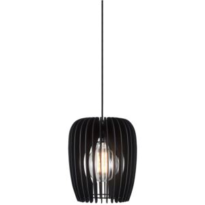 Nordlux TRIBECA 24 | závesné svietidlo s dreveným tienidlom Farba: Čierne drevo