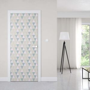GLIX Fototapeta na dvere - Modern Geometric Triangle Pattern