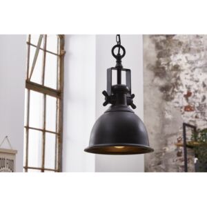Závesná lampa Industrial čierna
