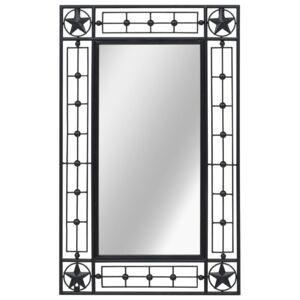 Nástenné zrkadlo obdĺžnikové 50x80 cm čierne