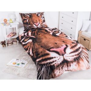 Jerry Fabrics 3D obliečky Tiger bavlna 140x200