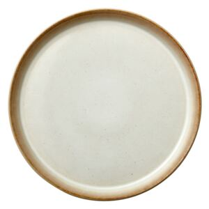 Krémovo-biely kameninový plytký tanier Bitz Basics Cream, ⌀ 27 cm