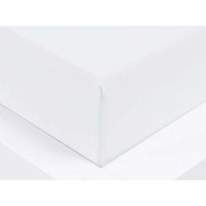 XPOSE® Jersey plachta Exclusive jednolôžko - biela 90x200 cm