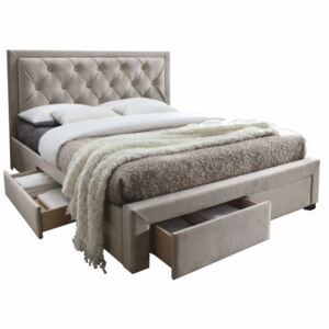 Manželská posteľ 180 cm Orea (s roštom) (sivohnedá). Vlastná spoľahlivá doprava až k Vám domov