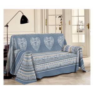 Prikrývka na gauč Tirol modrá