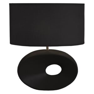 Tempo Kondela Keramická stolná lampa, čierna, QENNY TYP 10 AT09115