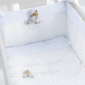 Nanán Puccio mini posteľný set modrý
