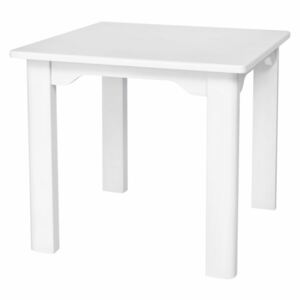 Caramella malý biely štvorcový stôl