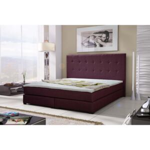 Manželská posteľ Boxspring 160 cm Caserta (fialová) (s matracmi). Akcia -31%. Vlastná spoľahlivá doprava až k Vám domov