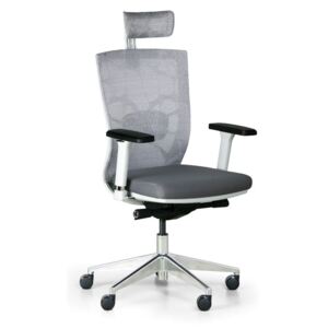 Kancelárska stolička Designo, biela/sivá