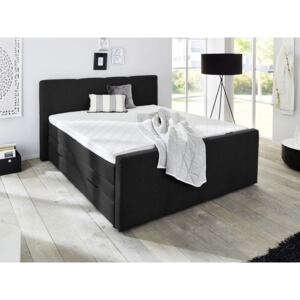Manželská posteľ Boxspring 180 cm TBX 1110 (čierna) (s matracmi). Vlastná spoľahlivá doprava až k Vám domov