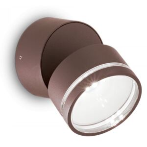 Ideal Lux 247069 LED záhradná nástenná lampa Omega 1x7,3W | 3000K | IP54 - kávová