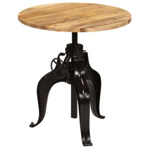 Barový stôl masívne mangovníkové drevo 75x(76-110) cm