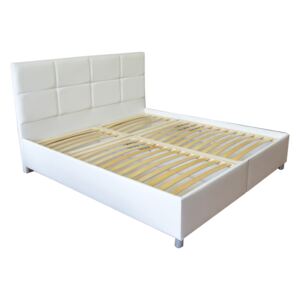 Manželská posteľ 160 cm Albatros (biela) (s roštami, bez matracov). Akcia -24%. Vlastná spoľahlivá doprava až k Vám domov