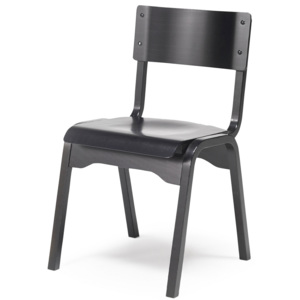 Jedálenská stolička Charlotte, čierna