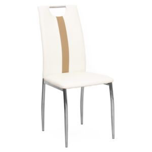 Jedálenská stolička Signa (biela + béžová). Vlastná spoľahlivá doprava až k Vám domov