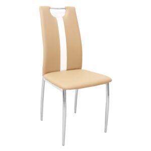 Jedálenská stolička Signa (béžová + biela). Vlastná spoľahlivá doprava až k Vám domov