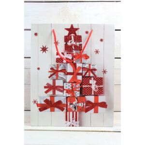 Vianočná darčeková taška - s darčekmi (26x32 cm)