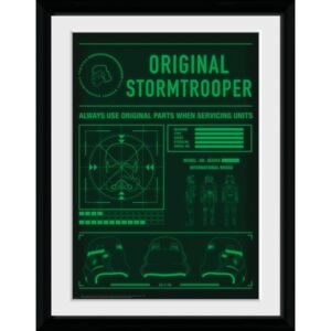 Rámovaný Obraz - Stormtrooper - Technical Readout
