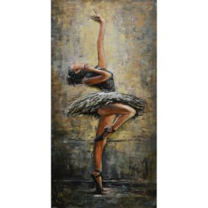 Falc Kovový obraz - Balerína, 120x60 cm