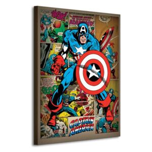 Obraz na plátne Marvel Captain America (Retro) 60x80 WDC90820