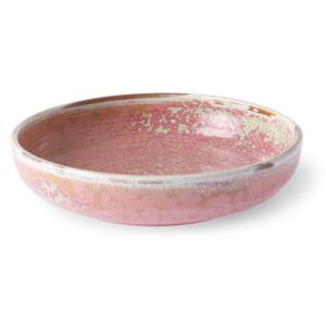 Hluboký porcelánový talíř Rustic Pink
