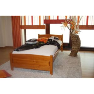 Vyvýšená posteľ JOANA + rošt ZADARMO, 90 x 200 cm, jelša-lak