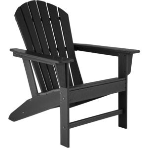 Tectake 403790 záhradná stolička janis - černá