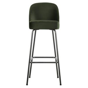 Vogue barová stolička zamat zelená